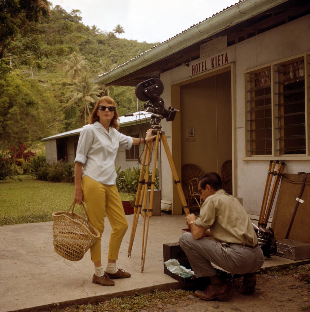 Lilias Fraser – on location in PNG (circa 1966)